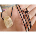 Moonstone Tumbled Stone Necklace (Manifesting)