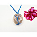 Agate Geode Macrame Necklace