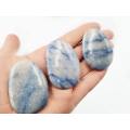 Blue Quartz Palm Stones (6cm)