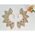 Leaf Cuff Earrings (Brass)