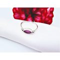 Ruby Oval &amp; Double Circle (925 Silver)