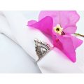 Detailed Indian Flower Ring (925 Silver)
