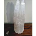 Selenite Double Tower Crystal Lamp (30cm)