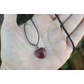 Carnelian Heart Necklace (1.5cm)