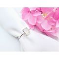 Moonstone Square Ring (925 Silver)