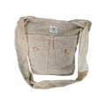 Hemp Shoulder Bag (Brown &amp; Natural Mix)