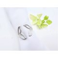 Double Whale Tail Ring (925 Silver)