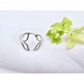 Double Whale Tail Ring (925 Silver)