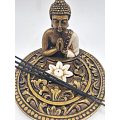 Round Buddha Lotus Incense Holder (15cm)