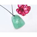 Green Fluorite Necklace Polished