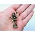 Small Brass Ornament -  Nataraja Shiva (3cm)