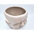 Laughing Buddha Pot Plant holder (Tan)