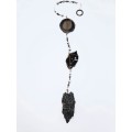 Black Agate &amp; Black Obsidian Crystal Mobile (85cm)