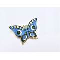 Butterfly Blue Pin Badge
