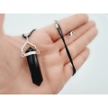 Black Obsidian Point Necklace Swivel