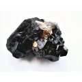 Black Tourmaline Rough Cluster G (278g) Smoky Quartz