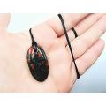 Bloodstone Oval Necklace