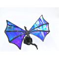 Stained Glass Blue Sitting Dragon (15cm)