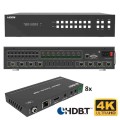 8X8 HDMI Matrix Extender 4K UltraHD HDbaseT 150m via Single CAT