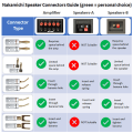 Nakamichi Speaker Connector Angle Pin Gold Plated - Pair