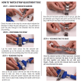 Watch Strap Adjustment Link Removal & Repair Tool