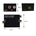 Analog to Digital Audio Adapter RCA Optical SPDIF Toslink