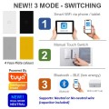 Smart Light Touch Switch, 3 Gang | Dual Mode Neutral + BT | WiFi Tuya Smart Life