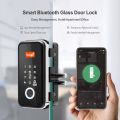 Smart Glass Door Lock , Fingerprint, Card, Key, Code | WiFi Tuya Smart Life