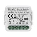 Smart Mini Switch Dimmer Module 2 Gang (upgrade existing) | WiFi Tuya Smart Life