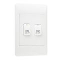 Smart Wi-Fi Mechanical Dimmer Light Switch, 2 Gang | Neutral Wire | Wi-Fi Tuya Smart Life