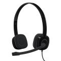Logitech H151 Wired Stereo Headset - Black