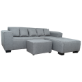 Shona 3 Seater Couch - Grey - Right Hand