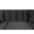 Emily 3 Seater Couch - Grey Velvet