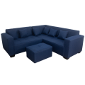 Shanny Corner Couch - Cobalt Blue
