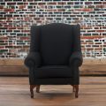 Wingback Chair - Charcoal
