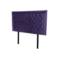 Nadine Headboard - Queen/Double - Purple Covered Buttons