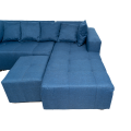 Shona 3 Seater Sofa - Blue - Right Hand