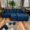Shona 3 Seater Sofa - Blue - Right Hand