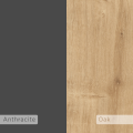 Zetti Side Table Oak - Anthracite
