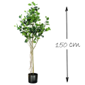 Artificial Ficus Indoor and Outdoor Pot Plant Tree (150cm)