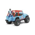 Bruder Jeep Cross Country Racer Blue w/driver