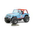 Bruder Jeep Cross Country Racer Blue w/driver