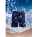 Mens Blue Army Print Swim Shorts