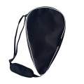 Padel Tennis Racket Cover - Black with White Lining