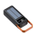 Portable Solar Power Bank 60000mAh 5 Ports External Battery Charger with Lights