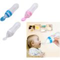 Baby Silicone Squeeze Feeding Bottle