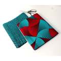 Teal and Red Mix and Match African Fabric, African Print wax cotton, Ankara Fabric, Craft Fabric