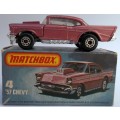 MATCHBOX Lesney Superfast #4 '57 Chevy Chevrolet 1979 Made in England Car BOXED