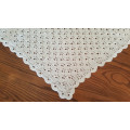 85 x 85cm White Crochet Baby Blanket | 4-Ply Baby Wool