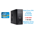 Desktop PC | Core i3 Dual-Core | 4 GB RAM | 1 TB HDD | Windows 10 Pro Licensed